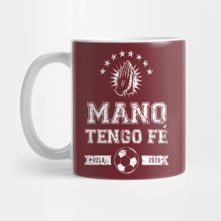 Mano Tengo Fe - White Lettering Mug